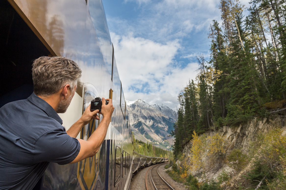 Aboard the Rocky Mountaineer train