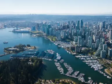 Aerial Image of Vancouver, British Columbia, Canada
