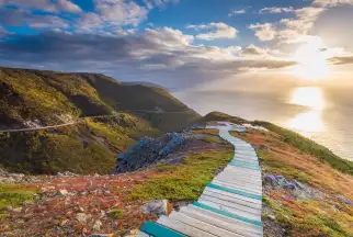 The famous Skyline Trail in Nova Scotia