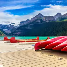 Canoes at Lake Louise