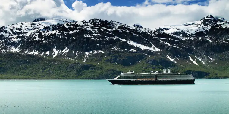 Holland America Line cruise enroute to Skagway, Alaska